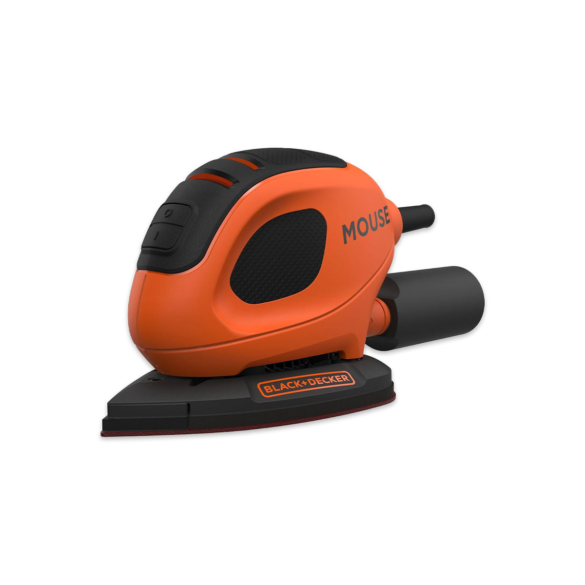 Lijadora Mouse Black And Decker BEW230BC-QS con 15 accesorios y bolsa de transporte.