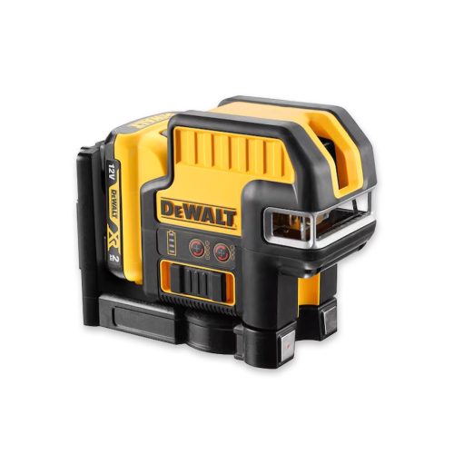 Nivel láser autonivelante DEWALT DCE0825D1R. 2 líneas rojas cruzadas + 5 puntos de plomada.