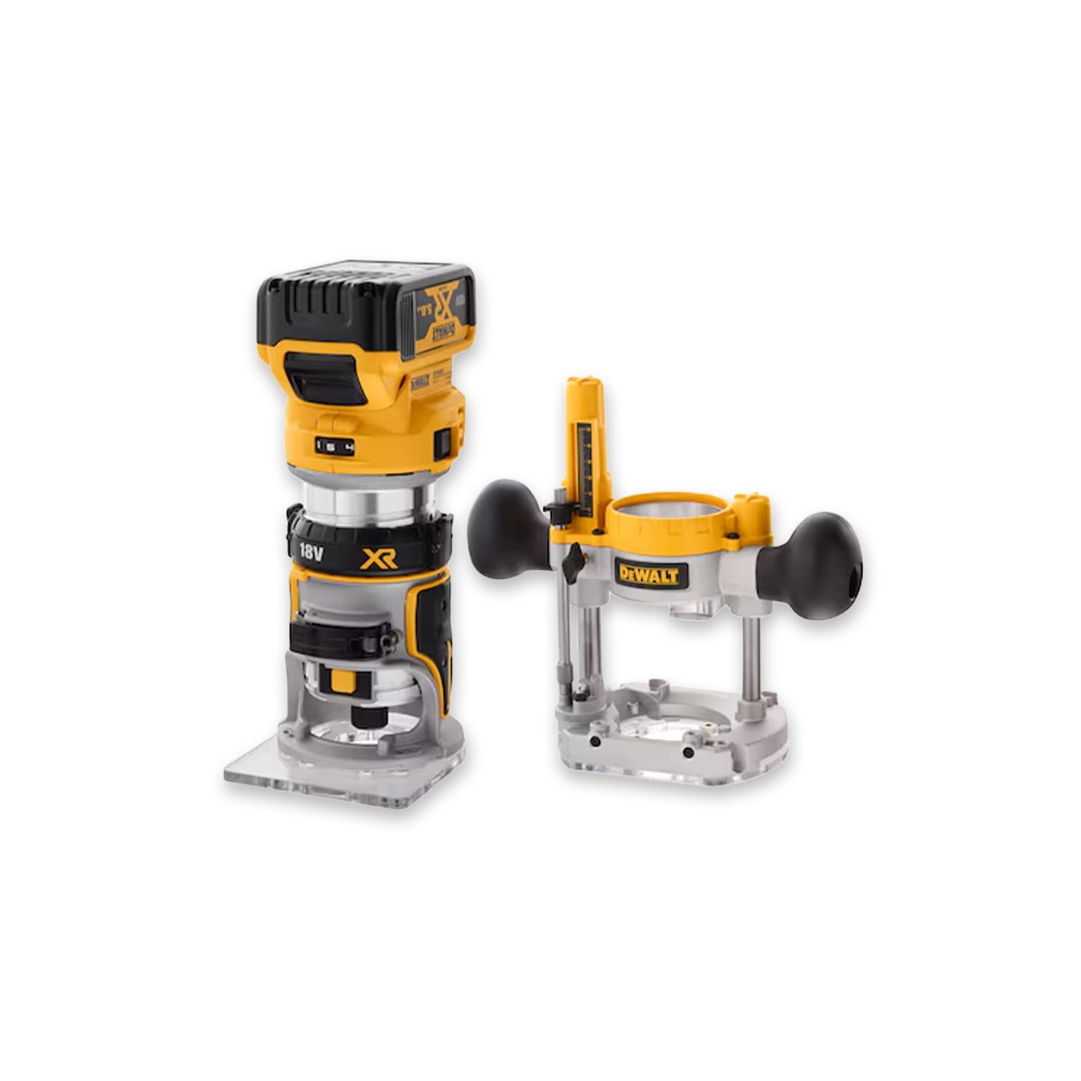 Fresadora Combo sin escobillas XR 18V DeWALT DCW604 con maletín TSTAK VI