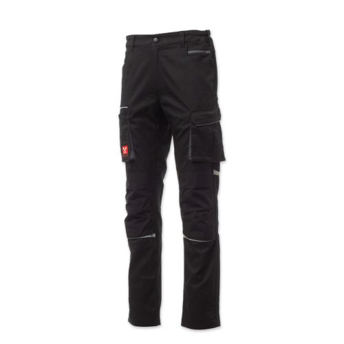 Pantalón de trabajo PAYPER NEXT 400 TWILL STRETCH en color negro.
